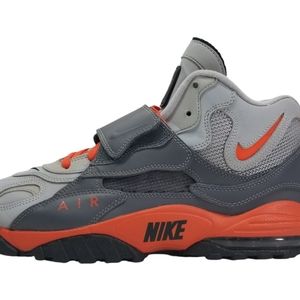 Nike Air Max Speed Turf Basketball Sneakers Shoes Gray/Orange Men's US Size 10.5